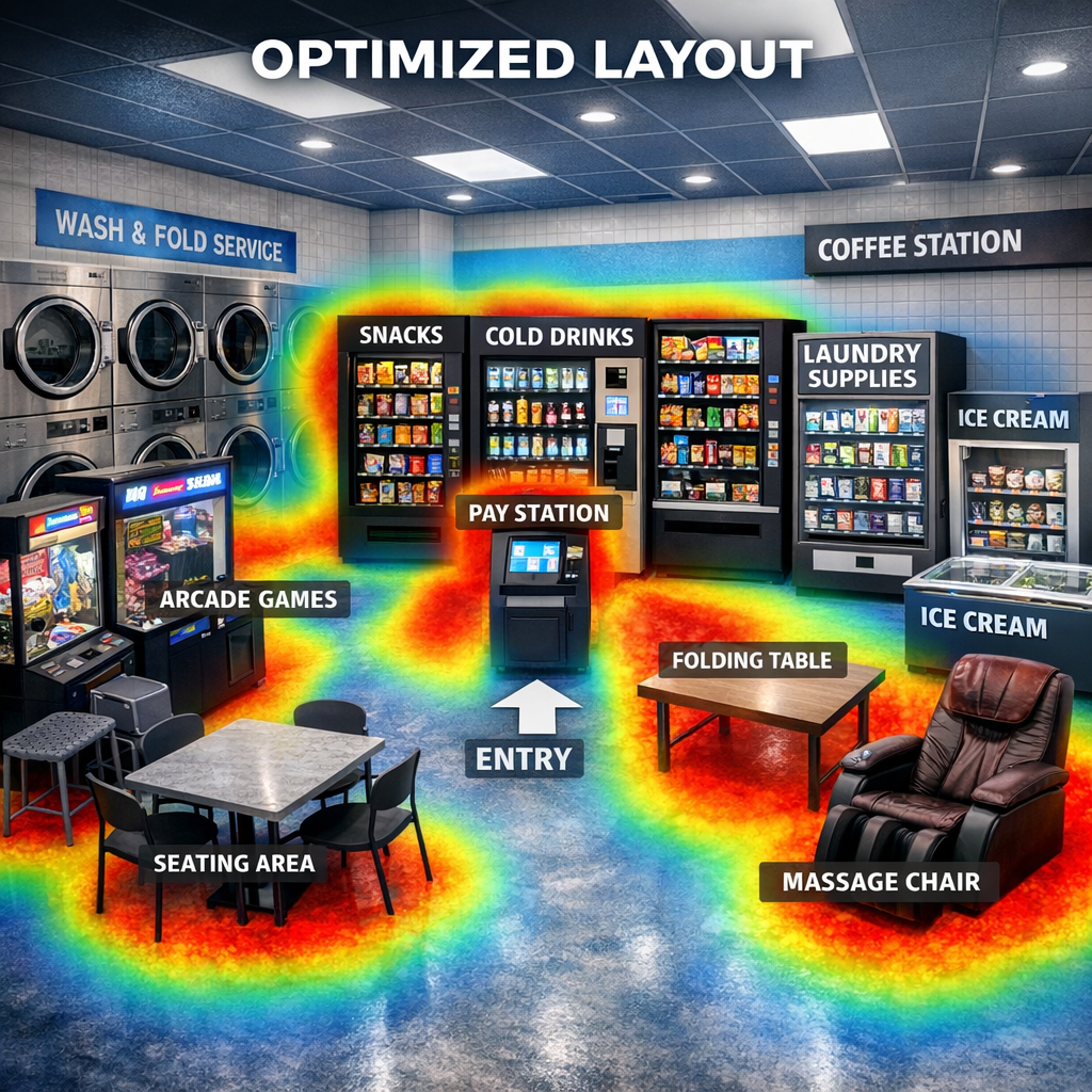 AI Computer Vision: Automating Laundromat Foot-Traffic Heatmaps for Layout Optimization