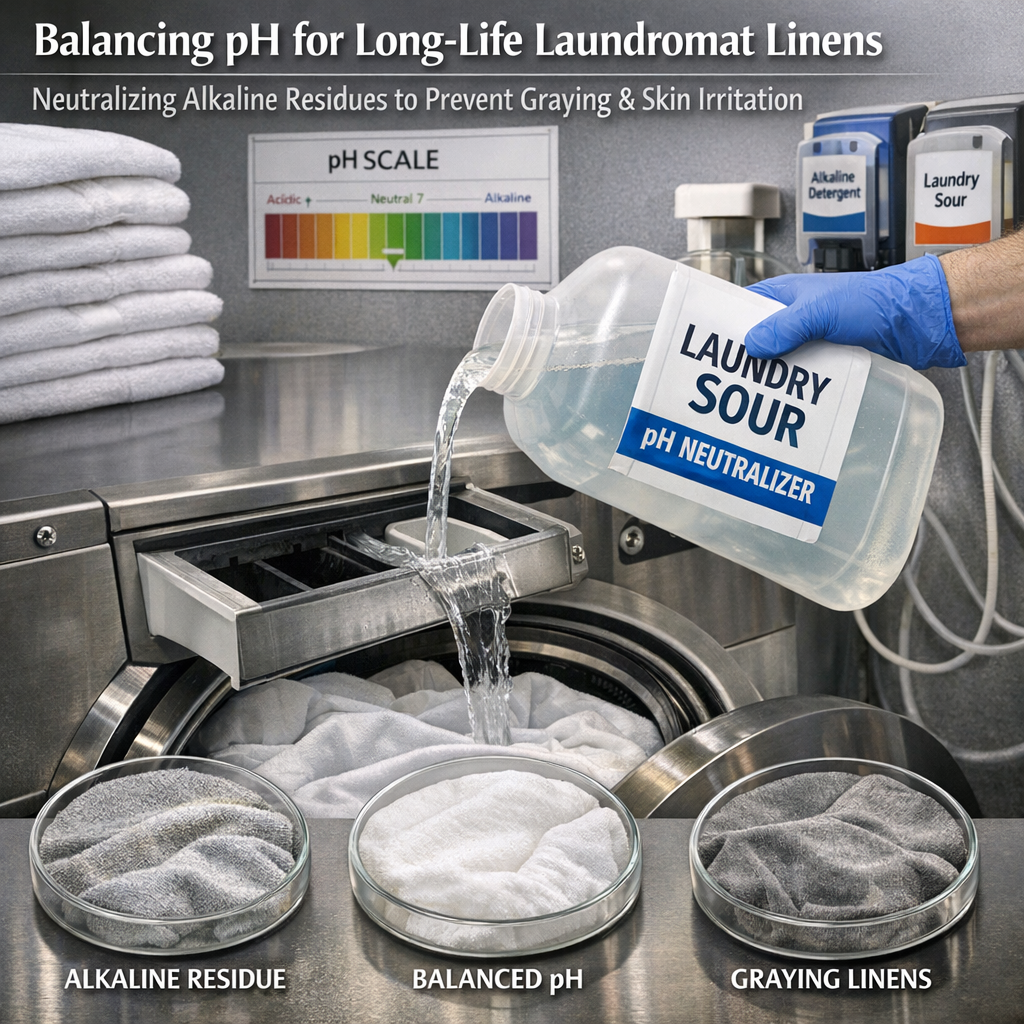 Alkalinity and Souring: Balancing pH for Long-Life Laundromat Linens