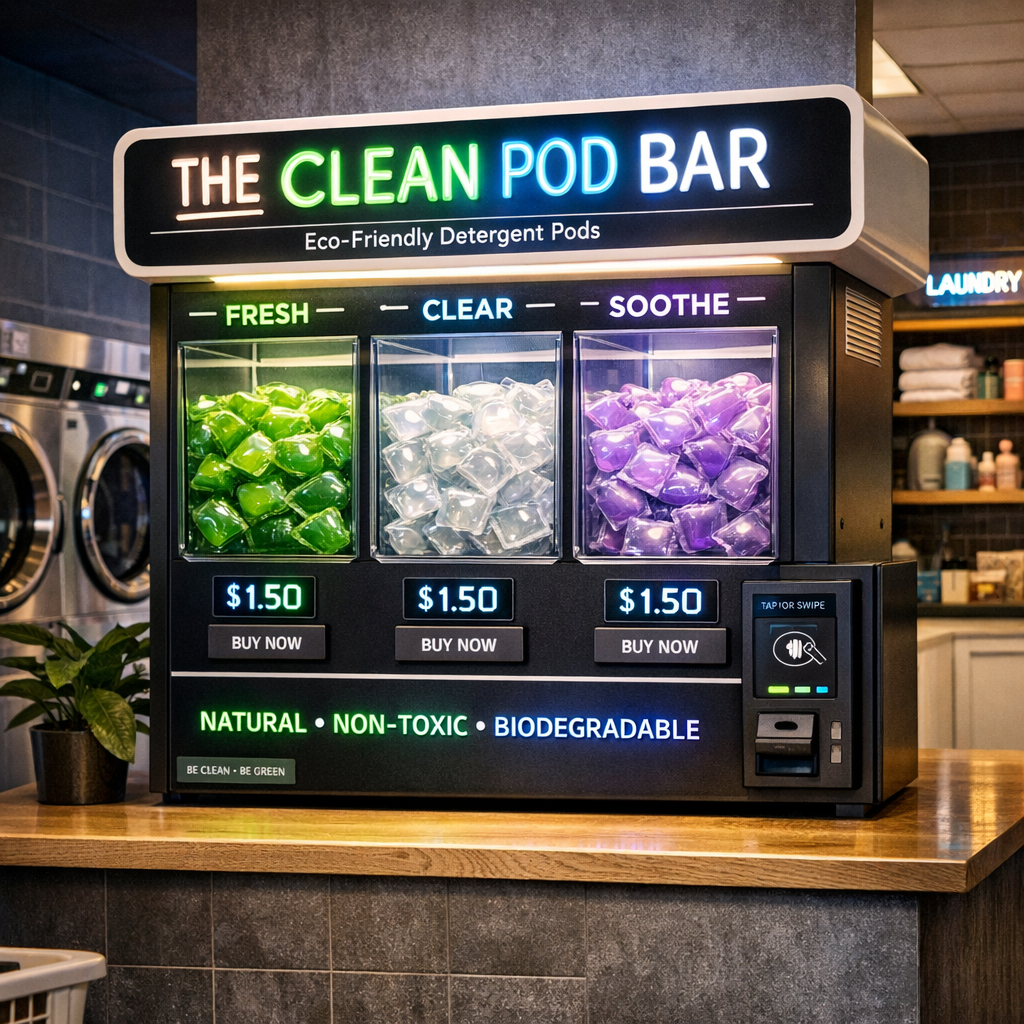 Boutique Detergent Vending: Netting 400% Markups with Laundromat ‘Mini-Bar’ Strategies