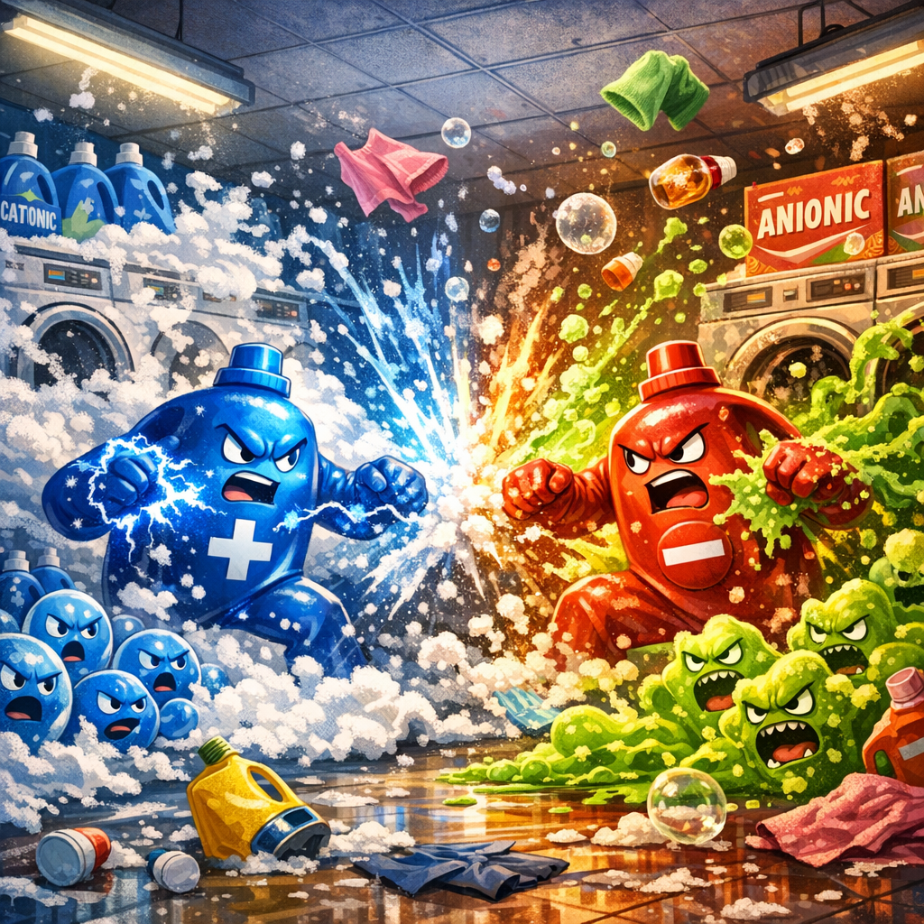 Cationic vs. Anionic Detergents: Managing Chemical Compatibility in Your Laundromat