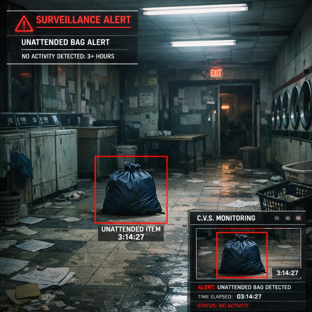 Computer Vision Surveillance: Automatically Detecting ‘Abandoned’ Laundromat Laundry Bags