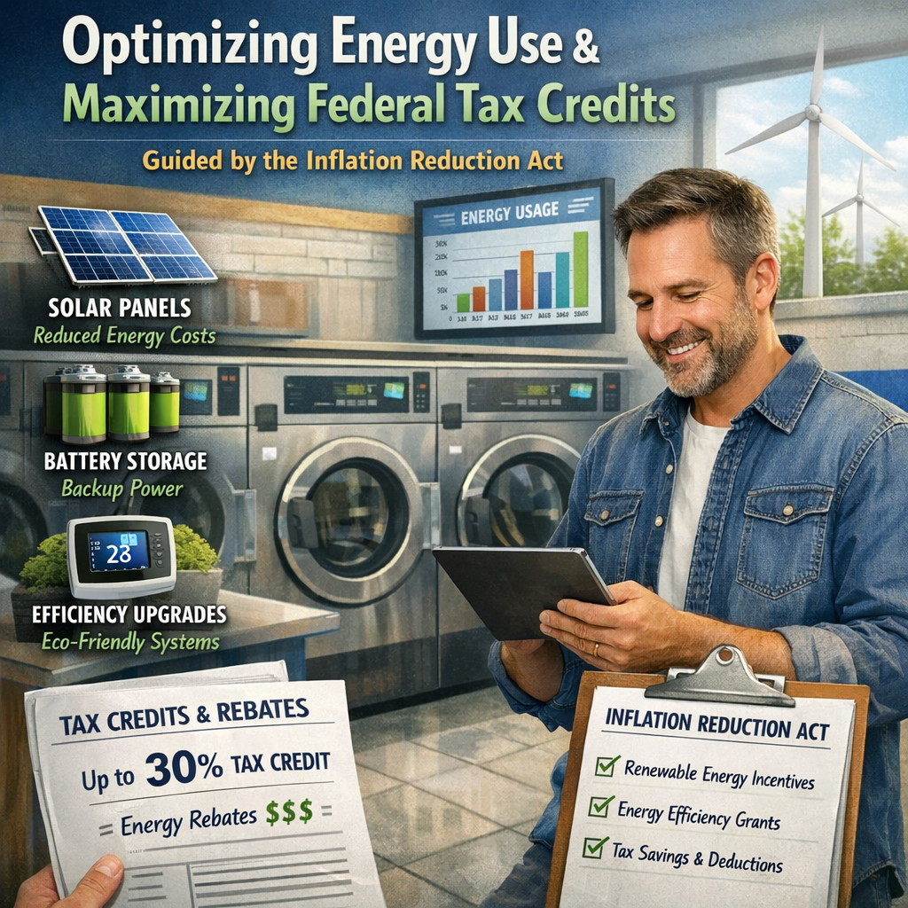 Federal Tax Credits: Using the IRA to Subsidize 30% of Laundromat Energy Upgrades