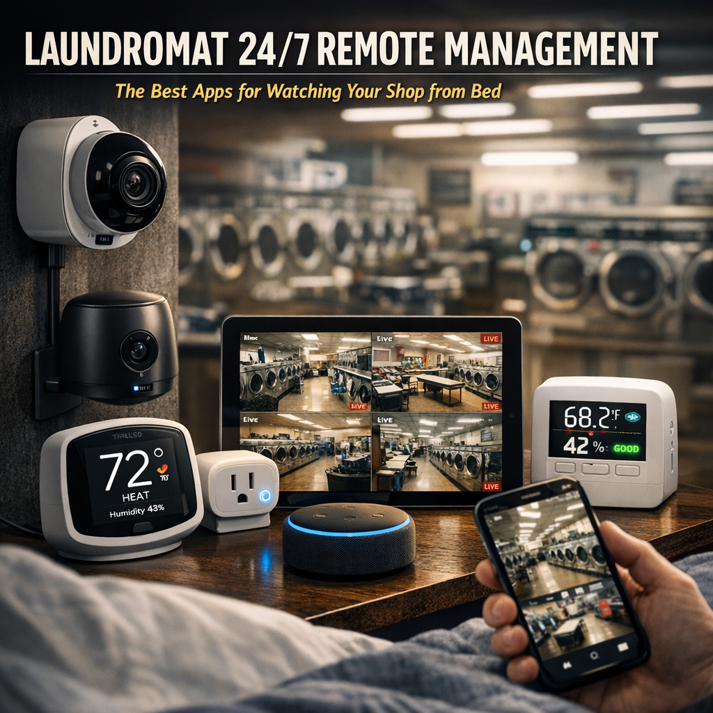 Laundromat 24/7 Remote Management: The Best Apps for Watching Your Shop from Bed