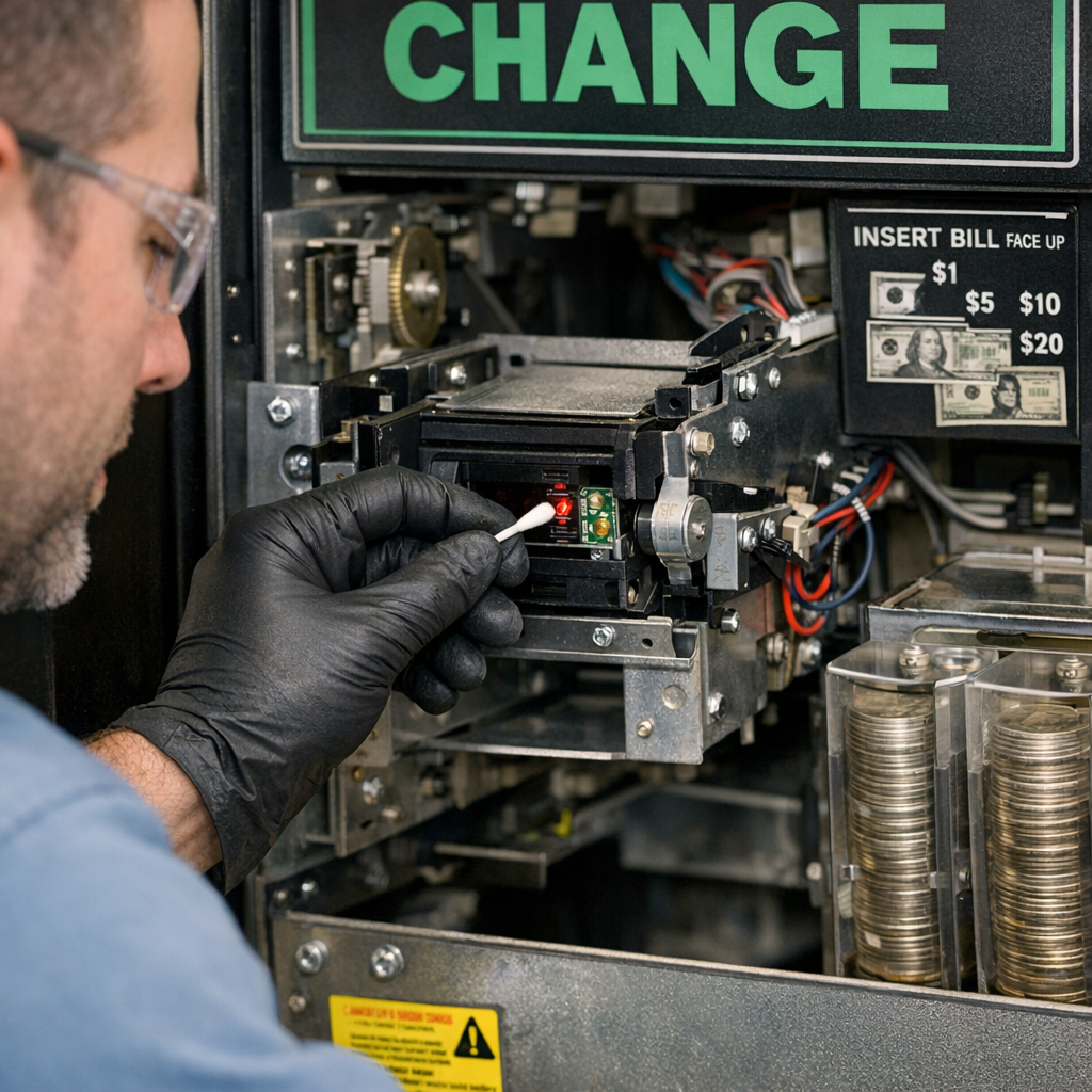 Laundromat Bill-Validator Maintenance: Reducing ‘False Rejects’ in Cash Kiosks