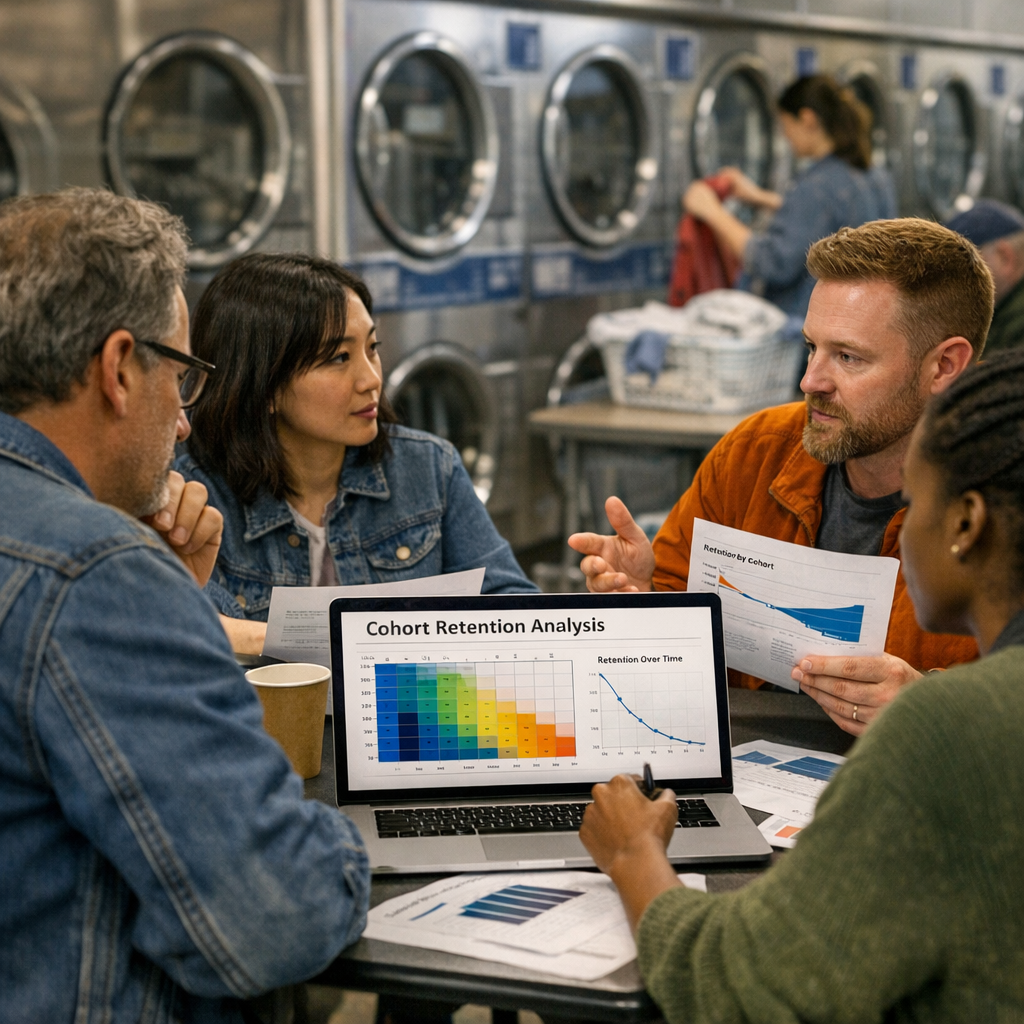Laundromat Cohort Analysis: Tracking Long-Term Retention of New Customers