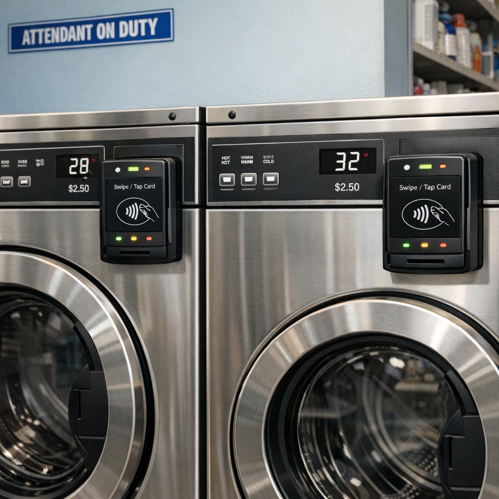 Laundromat Coin-to-Card Conversions: Minimizing Downtime During the Transition