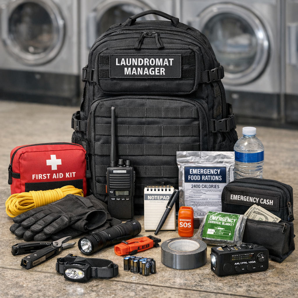Laundromat Emergency Preparedness: Building a ‘Go-Bag’ for Your Store’s Manager