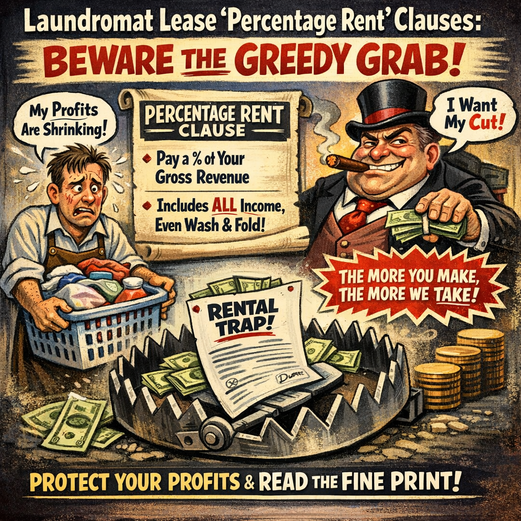 Laundromat Lease ‘Percentage Rent’ Clauses: Why You Should Never Sign One
