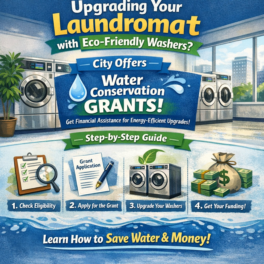 Laundromat Utility Rebates: How to Get the City to Pay for Your New Washers