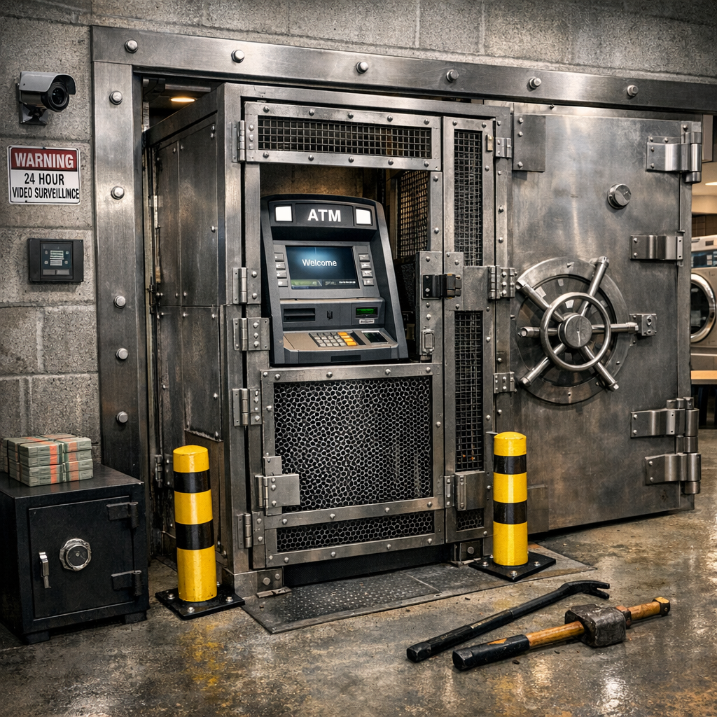 Laundromat Vault Security: Reinforcing Change Machines Against ‘Smash-and-Grab’ Attacks