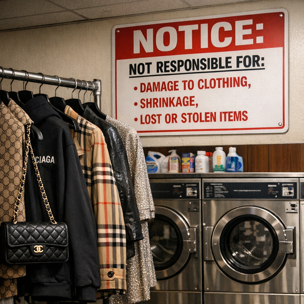 Limitation of Value: Do Laundromat ‘Not Responsible’ Signs Actually Protect You?