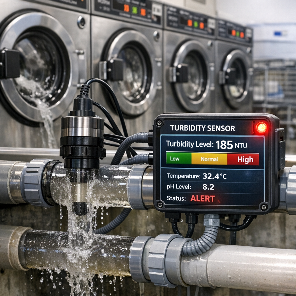 Real-Time Wastewater Turbidity Testing for Laundromat Compliance