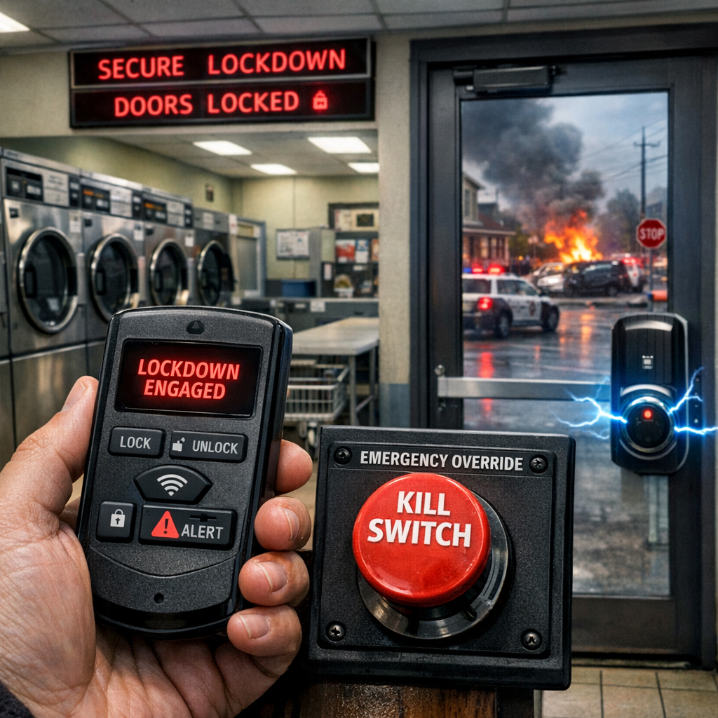 Remote Lockdown Systems: Securing Your Laundromat During After-Hours Emergencies