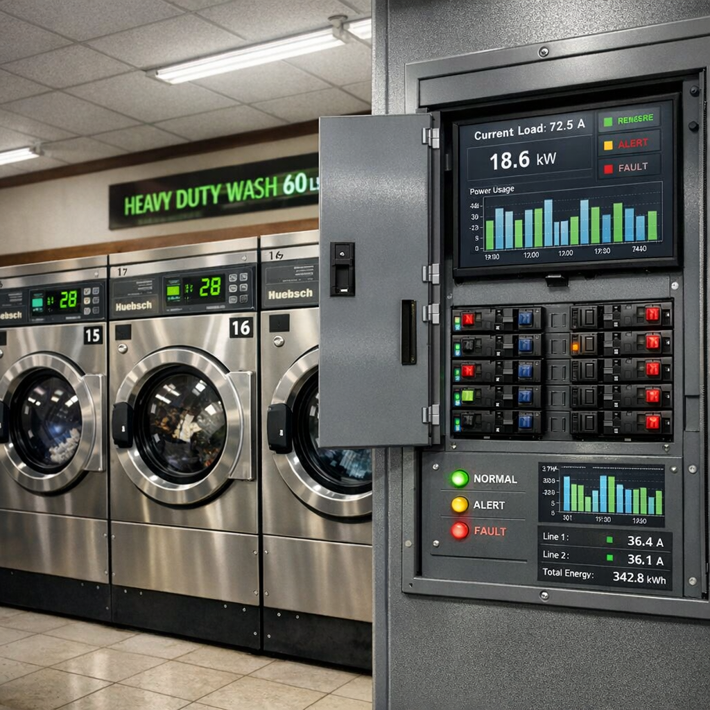 Smart Breaker Panels: Monitoring Electrical Surges in High-Capacity Laundromat Washers