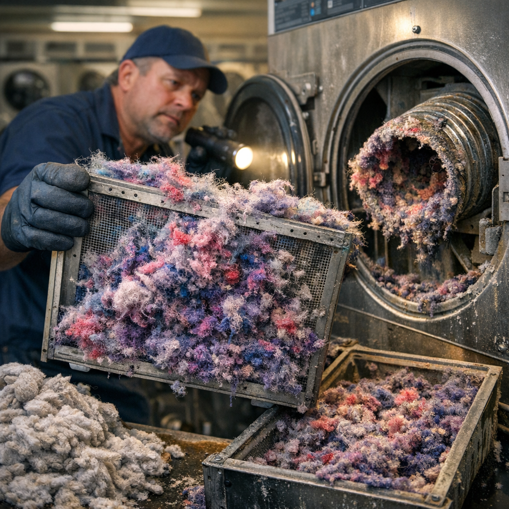 The Impact of ‘Fast Fashion’ Fabrics on Laundromat Lint-Trap Maintenance