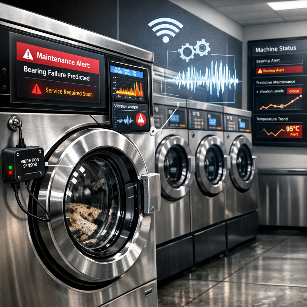 Vibration Sensor Deployment: Predicting Laundromat Bearing Failure via IoT