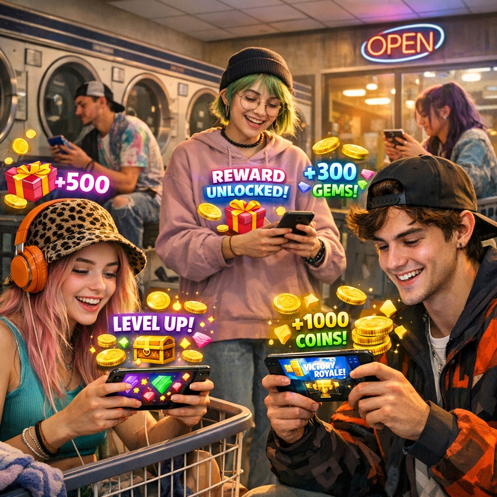Wait-Time Rewards: Partnering with Mobile Games to Enter the Gen Z Laundromat Market